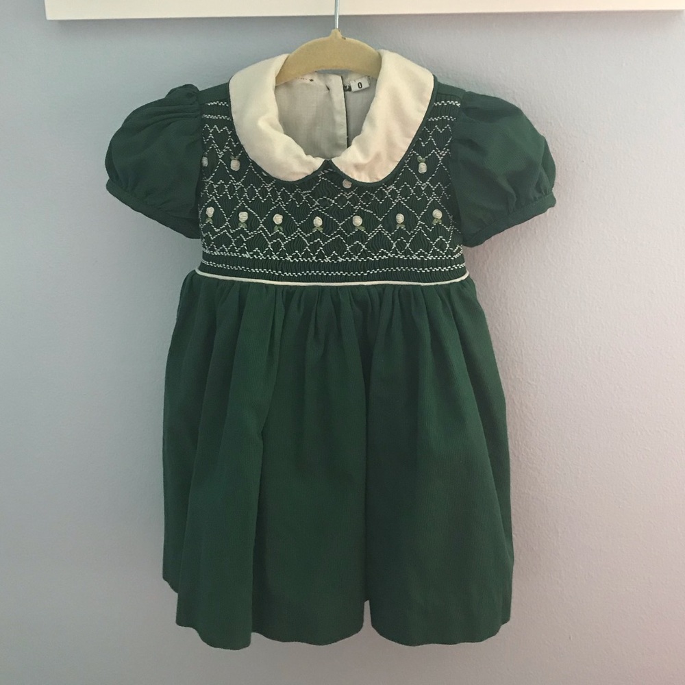 Baby girl boutique smocked dress 0-3 months